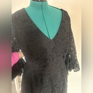 Black lace ModCloth dress